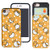 Compatible with iPhone 8 Plus/iPhone 7 Plus Case Sanrio Slim Slider Card Slot Dual Layer Holder Bumper Cover - Pattern Gudetama Orange