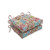 Pillow Perfect Outdoor | Indoor Corinthian Dapple Reversible Chair Pad (Set of 2), Blue 16 X 15.5 X 4
