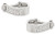 Cuff-Daddy Wrap Around Cufflinks - Silver Crystal with Presentation Box
