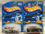 Hot Wheels '56 Ford Harley Davidson 155  and  2002-191 Black '56 Ford Die Cast 1/64 Scale 2 Car Bundle