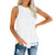 Fashion Women's Summer Loose Sleeveless Tops Summer Casual Crew-Neck Lace Flowy Shirts Tank Tops White Fashion Women's Summer Loose Sleeveless Tops Summer Casual Crew-Neck Lace Flowy Shirts Tank Tops White