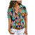WYTong Women T-Shirt Summer Tops Lapel Buttons Pocket Short Sleeve V-Neck Shirt Blouse Tunics Tee-Orange,X-Large-