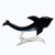 Dolphin Figurine Art Glass Hand-Blown Collectible Figure