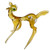 Fawn Figurine Art Glass Hand-Blown Collectible Figure