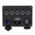 CKEGUO 5 Gang Rocker Switch Panel with Dual USB Charger Socket 5V 4.2A  plus Digital Voltmeter  plus Cigarette Lighter, 12V/24V Waterproof Blue LED Toggle Switch Control Panel for Car Boat Marine Truck