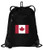 Canada Drawstring Bag Canada Flag Cinch Pack Backpack UNIQUE MESH  and  MICROFIBER