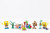 Dom-Dom SpongeBob SquarePants Mini Figures Set and Cake Toppers - 8 Pieces SpongeBob Kids Cake Decorations - Comes With Free Dom-Dom Keychain