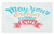 Lunarable Saying Doormat, May Your Dreams Come True Lettering Positive Hype Motivation, Decorative Polyester Floor Mat with Non-Skid Backing, 30" X 18", Blue Baby Blue Pale Orange Coral