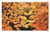 Ambesonne Fall Doormat, Vibrant Leaves of Autumn Maple Tree Branches with Sunbeams Seasonal Nature, Decorative Polyester Floor Mat with Non-Skid Backing, 30" X 18", Orange Yellow Brown