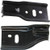 Bumper Bracket Set Compatible with 2003-2008 Toyota Corolla Reinforcement Front Steel 2Pc