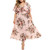Plus Size Maxi Dresses Women Floral Wrap V Neck Short Sleeve Dress Casual Long Flowy Dresses Sundress