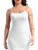 Freebily Women's Sexy Spaghetti Strap Ruched Bodycon Mini Club Dresses White XL
