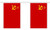 1000 Flags USSR Soviet Union Russia String 30 Flag Polyester Material Bunting - 9m -30'- Long