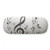 Flappg Black Music Notes Glasses Case Eyeglasses Clam Shell Holder Storage Box
