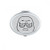 Tired Black Cute Chat Happy Pattern Oval Mirror Portable Fold Hand Makeup Double Side Glasses