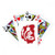 DIYthinker Customs Red Character Figure Poker Playing Magic Card Fun Board Game