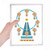 Amazing Funny Park Ferris Wheel Illustration Notebook Loose Leaf Diary Refillable Journal Stationery