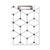 Hexagon Line Art Grain Illustration Pattern Clipboard Folder Writing Pad Backing Plate A4