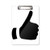 Praise Gesture Silhouette Pattern Clipboard Folder Writing Pad Backing Plate A4