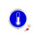 Temperature Blue Square Warning Mark Pill Case Pocket Medicine Storage Box Container Dispenser