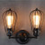 WINSOON MODERN VINTAGE INDUSTRIAL LOFT METAL DOUBLE RUSTIC SCONCE WALL LIGHT WALL LAMP