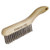 Shoe Handle Scratch Brushes - shoe handle scratch brush 4x16 rows ss wire