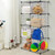 Tangkula Wire Storage Cubes, Metal Wire Free Standing Modular Shelving Grids, DIY Bookcase Closet Wardrobe Organization Storage Cubes (8 Cubes)