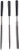 U-M 3 pcs Needle File Alloy Cut Steel Diamond Grit Plastic Handle Flat Warding Square Triangular Round Half Round File Durable and Nice