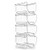 4Pcs Refrigerator Wine Holder,Clear Stackable Plastic Wine Rack Storage Water Bottle Organizer Water Bottle for Fridge