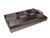 Cheung's FP-4437A Chagrin Compartment Tray With Chrome Handle| Gold