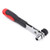 Walfront 1/4" Wrench Screwdriver Ratchet Handle with Interchangeable Driver Bits and Hex Socket Ratchet Wrench Sockets Tool Sets Red+Black