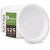 100% Compostable Disposable Paper Plates [125-Pack] - {PFAS-Free} - {BPI Certified} - [9 Inch] Heavy Duty, Eco-Friendly, Biodegradable Bagasse Dinner & Lunch Plates -Thick White 9" Plate Plate'O'Stack