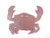 Handcrafted Nautical Decor Rustic Red Whitewashed Cast Iron Crab Trivet 11"