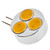 G4 3W 240-270LM 3000-3500K Warm White Light LED Spot Bulb (12V)