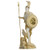 BEAUTIFUL GREEK STATUES Ares Mars God of War Zeus Son Roman Statue Alabaster Gold Tone 6.3"