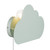 Globe Electric Nimbus 1-Light Floating Cloud Plug-in Wall Sconce, Matte Mint, 6ft Clear Cord, Inline On/Off Rocker Switch