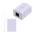 Rulbelok CAT6 Straight Through Module RJ45 8P8C Connector Information Socket Computer Coupler Cable Adapter Ethernet Keystone Wall Plate Insert 1 Port