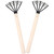 GANAZONO Hand Tools 2pcs Rake with Mesh Net Clamming Shell Clam Digger Japanese Rake Dig Seafood Accessories with Wood Handle for Beach Thatch Rake