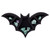 WEBEEDY Black Bat Shelf Crystal Wooden Shelves Spooky Gothic Witchy Room Decor Goth Room Accessories and Witchy Decor Wall Mounted Hanging Floating Shelves for Halloween Home Decor