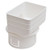 Universal Downspout to Drain Pipe Tile Adapter (White, 3x4x4)