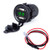 Quick Charge Dual USB Outlet, USB Car Charger, LED Digital Voltmeter Waterproof Car Socket for Car, Marine, Boat, Motorcycle, Truck and More.