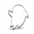 Keewah Ghost Cookie Cutter - 4.7 x 3.7 inch - Stainless Steel