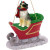 Conversation Concepts Australian Shepherd Blue Sleigh Ride Ornament