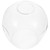 Beaupretty Glass Lamp Shade Lamp Cover Transparent Light Shade Round Globe Lamp Shade Lighting Fixture Replacement for Ceiling Light Bedside Table Lamp Standing Lamp