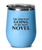 Novelist Blue Edition Wine Tumbler 12oz - Next Novel B - Book Lover Author Writers Charm Creative Poets Publisher Romance Typewriter Editor Fiction