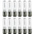 Sunlite Q250/CL/DC/12PK Halogen 250W 120V T4 Q250 Single Ended Tube Capsule Light Bulbs (12 Pack)
