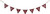 Primitives by Kathy Rustic-Inspired Tin Pennant Banner, White/Red