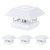 GreenLighting Veranda Solar Post Cap Lights Fits 4x4 Nominal Wood Outdoor Solar Powered Post Cap Light, Fence Post, Landscaping, Deck, Garden- Bright LED, Waterproof White 4 Pack