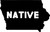 Car Sticker Iowa Native Home Hometown United States Car Window Decal Sticker White 7 Inch