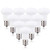 R14 E17 LED Bulb, 3W (25W Equivalent), 2700K (Warm White Glow),Non- Dimmable, Wide Flood Light Bulb, E17 Base, 120° Beam Angle Perfect for General Room Lighting, Living Room, Dining Room, 10-Pack